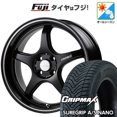 新品国産車用 4穴100 オールシーズンタイヤ ホイール4本セット 185/60R16 グリップマックス シュアグリップAS ナノ ゴジゲン PROレーサー FN01R-C STV 16インチ