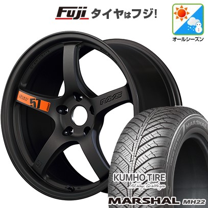 【新品】オーラ オールシーズンタイヤ ホイール4本セット 205/50R17 クムホ マーシャル MH22(限定) RAYS レイズ グラムライツ 57CR SPEC-D 17インチ