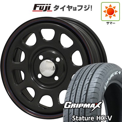 グリップマックス - 【新品 軽自動車】軽虎 軽ヴァン 夏タイア 車輪4本仕掛ける 145/80R12 80/78Q スタチャー HC-V RWL （押さえる） モリタ デイトナズ G2 12in 自動車-車、バイク、自転車-タイヤ、ホイール