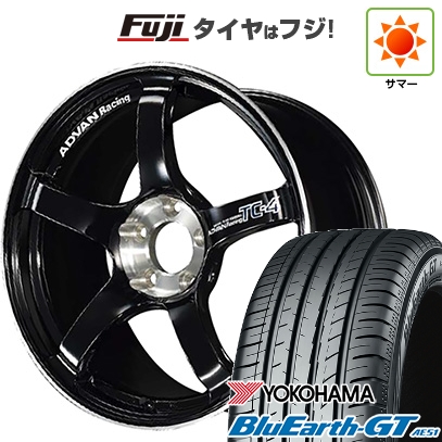 【新品国産車用5穴114.3】 | 夏タイヤ ホイール4本セット | 225/40R18 | ヨコハマ ブルーアース GT AE51 | ヨコハマ アドバンレーシング TC-4 SE | 9J 18インチ