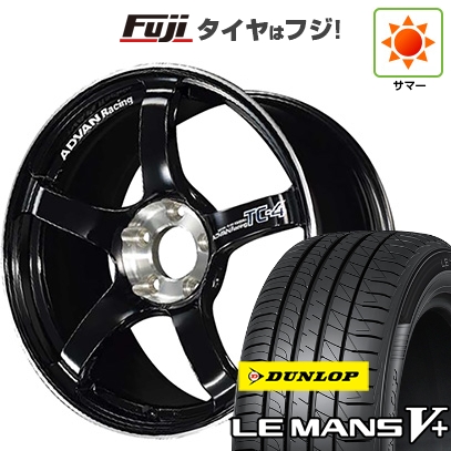 【新品国産車用5穴100】 | 夏タイヤ ホイール4本セット | 225/40R18 | ルマン V+ | ADVAN Racing TC-4 SE 18インチ