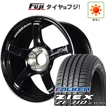 【新品国産車用5穴114.3】 | 夏タイヤ ホイール4本セット | 225/40R18 | ジークス ZE310R エコラン(限定) | ADVAN Racing TC-4 SE 18インチ
