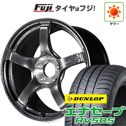 【新品国産車用 5穴114.3車】 夏タイヤ ホイール４本セット 225/50R18 ダンロップ エナセーブ RV505 ヨコハマ アドバンレーシング TC4 SE 18インチ