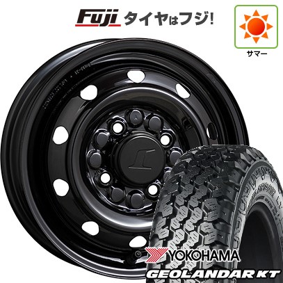 【新品 軽自動車】軽トラ 軽バン 夏タイヤ ホイール4本セット 145/80R12 80/78N ヨコハマ ジオランダー KT トピー スチールホイル M74 12インチ