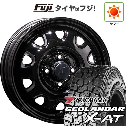 【新品 軽自動車】軽トラ 夏タイヤ ホイール4本セット 145R14 85/83Q ヨコハマ ジオランダー X-AT G016 トピー スチールホイル  M73 14インチ