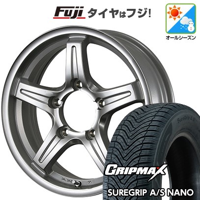 【新品】ジムニーシエラ オールシーズンタイヤ ホイール4本セット 195/80R15 グリップマックス SUREGRIP A/S NANO(限定) TWS グランヴァード NEO 15インチ