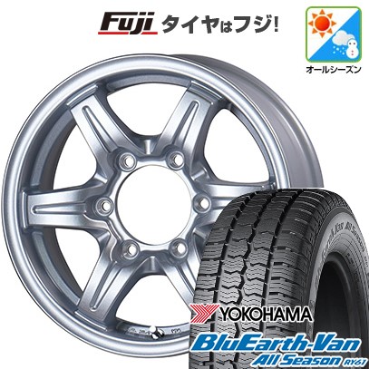 新品 ハイエース200系 オールシーズンタイヤ ホイール4本セット 195/80R15 107/105N ブルーアース Van RY61 オールシーズン TWS グランヴァード NEO 15インチ