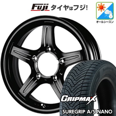 【新品】ジムニーシエラ オールシーズンタイヤ ホイール4本セット 195/80R15 グリップマックス SUREGRIP A/S NANO(限定) TWS グランヴァード NEO 15インチ