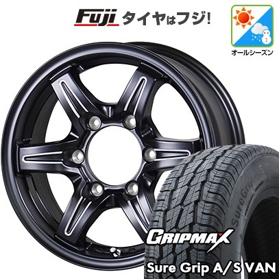 グリップマックス - 新品 ご機嫌はやりっ子200系 オール時季タイア 銀輪4本仕かける 195R15C 107/105T SureGrip A/S Van(押さえる) TWS グランヴァード NEO 黒いことはね除ける 15in