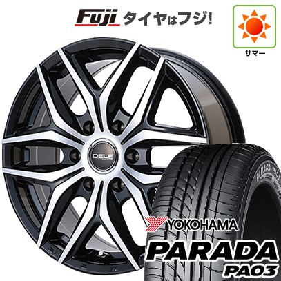 PARADA PA03 【新品】ハイエース200系 夏タイヤ ホイール4本セット 225