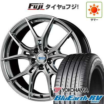 パンク保証付き 新品国産車用 5穴114.3車 夏タイヤ ホイール4本セット 215/45R18 ヨコハマ BluEarth RV-03 RAYS グラムライツ 57FXZ LIMITED EDITION 18インチ