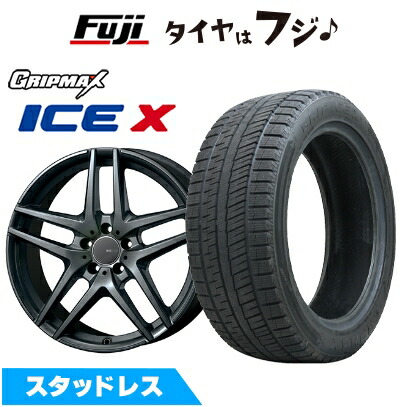 【新品】輸入車用 ベンツGLA（X156） スタッドレスタイヤ ホイール4本セット 235/50R18 グリップマックス アイスX BSW(限定) モンツァ ウェスター S05 18インチ