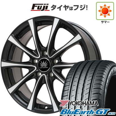 【新品】フリード クロスター | 夏タイヤ ホイール4本セット | 185/65R15 | ヨコハマ ブルーアース GT AE51 | プレミックス アマルフィV Jr | 6J 15インチ