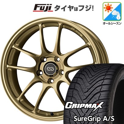 【新品国産車用 5穴100車】 オールシーズンタイヤ ホイール4本セット 225/55R18 GRIP MAX シュアグリップ オールシーズン(限定) ENKEI エンケイ PF01 18インチ