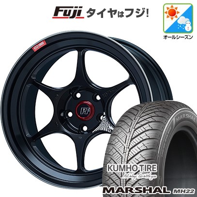 【新品国産車用 5穴114.3車】 オールシーズンタイヤ ホイール4本セット 235/55R18 クムホ マーシャル MH22 オールシーズン(限定) ENKEI エンケイ PF06 18インチ
