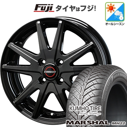 【新品 軽自動車】オールシーズンタイヤ ホイール４本セット 155/65R14 クムホ マーシャル MH22 AS(限定) ブレスト ユーロマジック ランスST 数量限定 14インチ : fuji 21721 151578 42224 42224 : フジコーポレーション