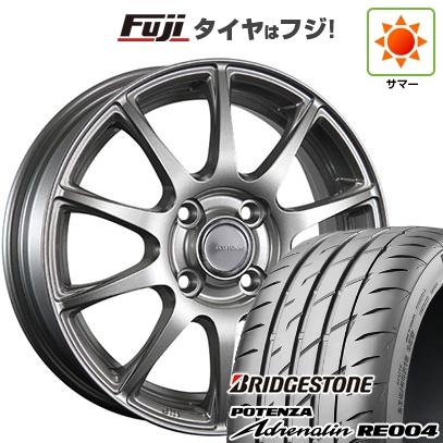 POTENZA - 【新品 軽自動車】 | 夏タイア 銀輪4本仕かける | 165/55R14 | ポテンザ エピネフリン RE004 | エコ形状 SE-23 | 4.5J 14in