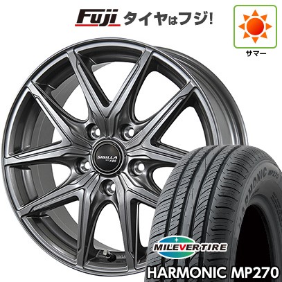 【新品】フリード 5穴/114 夏タイヤ ホイール4本セット 195/55R16 ミレバー ハーモニック MP270(限定) トピー シビラ NEXT F05 16インチ