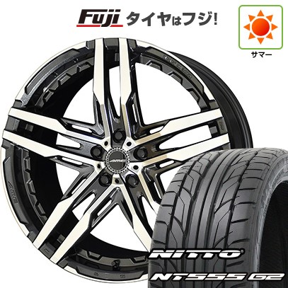 【パンク保証付き】【新品国産車用 5穴114.3車】 夏タイヤ ホイール4本セット 245/40R20 ニットー NT555 G2 共豊 シャレン RG 20インチ