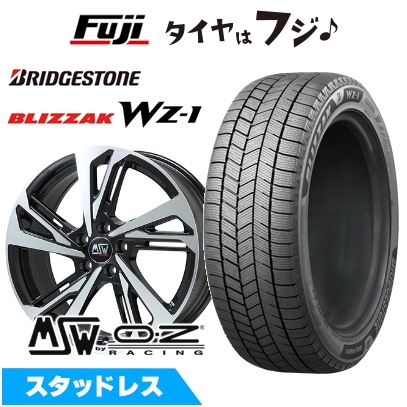 【新品】プジョー308 2014- スタッドレスタイヤ ホイール4本セット 225/40R18 ブリヂストン ブリザック WZ-1 MSW by OZ Racing MSW 60 7.5J 18インチ