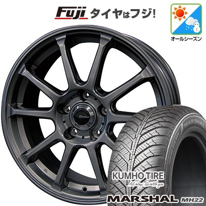 【新品国産車用 5穴114.3車】 オールシーズンタイヤ ホイール4本セット 215/50R17 クムホ マーシャル MH22(限定) テクノピア カリテス S316 17インチ