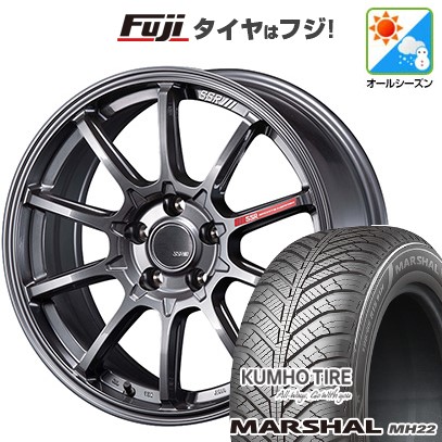 【新品国産車用 5穴114.3車】 オールシーズンタイヤ ホイール4本セット 235/55R18 クムホ マーシャル MH22 オールシーズン(限定) SSR GT GTV05 18インチ