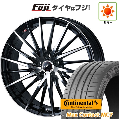 【新品国産車用5穴114.3】 | 夏タイヤ ホイール4本セット | 245/35R21 | コンチネンタル コンチ マックスコンタクトMC7(限定) | レオニス FR | 21インチ