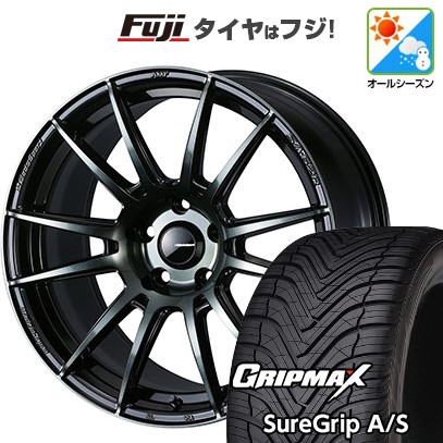 【新品国産車用 5穴114.3車】 オールシーズンタイヤ ホイール4本セット 235/50R18 GRIP MAX シュアグリップ オールシーズン(限定) WEDSスポーツ SA-62R 18インチ