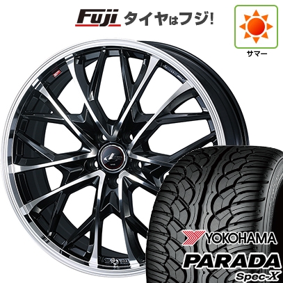 【新品国産車用 5穴114.3車】 夏タイヤ ホイール4本セット 235/55R20 ヨコハマ PARADA Spec-X WEDS ウェッズ レオニス MV 20インチ