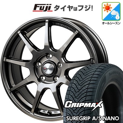 【新品】ライズ/ロッキー（ガソリン） オールシーズンタイヤ ホイール４本セット 195/60R17 シュアグリップ A/S ナノ モンツァ Rバージョン FS99 17インチ