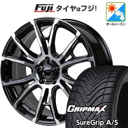 【新品国産車用 5穴114.3車】 オールシーズンタイヤ ホイール4本セット 215/45R18 GRIP MAX シュアグリップ A/S(限定) モンツァ HI-BLOCK シュタッド 18インチ