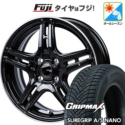 【新品】ライズ（ハイブリッド） オールシーズンタイヤ ホイール4本セット 195/65R16 GRIPMAX シュアグリップAS ナノ モンツァ JPスタイル R52 16インチ