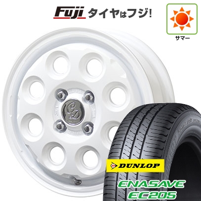【新品 軽自動車】ハスラー 夏タイヤ ホイール4本セット 165/65R14 ダンロップ エナセーブ EC205 共豊 カワイイ デコル ネイチャー 4.5J 14インチ