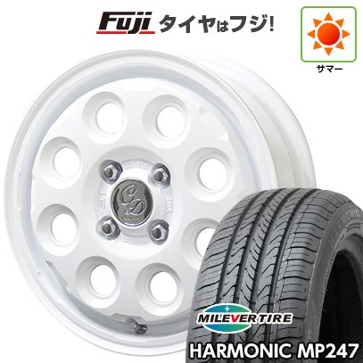【新品 軽自動車】エブリイワゴン 夏タイヤ ホイール4本セット 165/50R15 ミレバー ハーモニック MP247(限定) 共豊 カワイイ デコル ネイチャー 15インチ