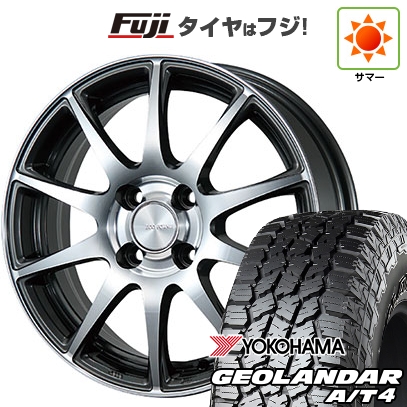 【新品】N-BOX タント スペーシア 夏タイヤ ホイール4本セット 155/65R14 ヨコハマ ジオランダー A/T4 G018 RBL ブリヂストン エコフォルム CRS23 4.5J 14インチ