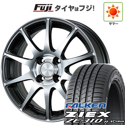 ZIEX 【新品国産車用 4穴100車】 夏タイヤ ホイール4本セット 195