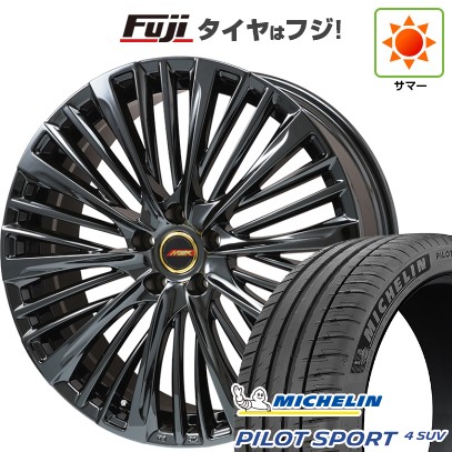 【新品】40系アルファード/ヴェルファイア用 夏タイヤ ホイール4本セット 245/45R20 パイロット スポーツ4 SUV プレミックス MER-X BMC(平座ナット) 20インチ
