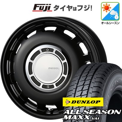 DUNLOP（ダンロップ） 新品 軽トラ オールシーズンタイヤ ホイール4本