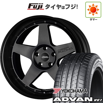 【新品国産車用5穴114.3】 | 夏タイヤ ホイール4本セット | 235/55R20 | ヨコハマ アドバン V61 | ギャルソン ディープレーシング | 20インチ