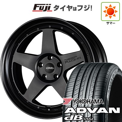 【新品国産車用 5穴114.3車】 夏タイヤ ホイール4本セット 245/40R21 ヨコハマ アドバン dB V552(特価限定2024年製) ギャルソン ディープレーシング 21インチ