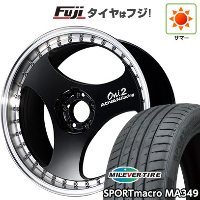 【新品国産車用 5穴114.3車】 夏タイヤ ホイール4本セット 255/35R20 ミレバー スポーツマクロ MA349（限定） アドバンレーシング ONI2 プログレッシブ 20インチ