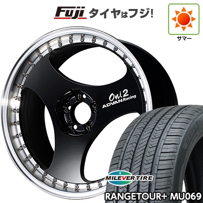 新品国産車用 5穴114.3車 夏タイヤ ホイール4本セット 245/45R20 ミレバー レンジツアープラスMU069（限定） アドバンレーシング ONI2 プログレッシブ 20インチ