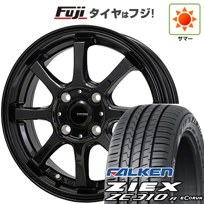 【新品国産車用 4穴100車】 夏タイヤ ホイール4本セット 185/60R15 ファルケン ジークス ZE310R エコラン(限定) ホットスタッフ ジースピード G-08 15インチ