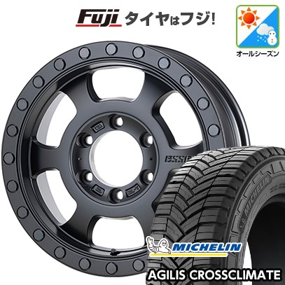 【新品】ハイエース200系 オールシーズンタイヤ ホイール4本セット 215/65R16 109/107T ミシュラン アジリス クロスクライメート エセックス EU-16 16インチ