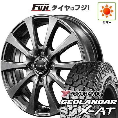 【新品 軽自動車】ハスラー 夏タイヤ ホイール４本セット 165/65R14 ヨコハマ ジオランダー X-AT G016 MID ユーロスピード G10 14インチ
