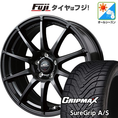 【新品国産車用 5穴114.3車】 オールシーズンタイヤ ホイール4本セット 225/45R18 GRIP MAX シュアグリップ オールシーズン(限定) MID WHEELS スタッグ 18インチ