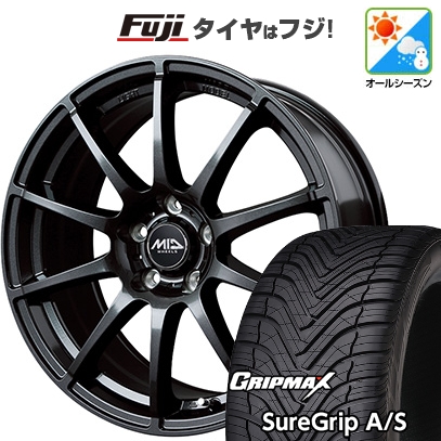【新品国産車用5穴114.3】 | オールシーズンタイヤ ホイール4本セット | 225/40R18 | グリップマックス Sure Grip AS | スタッグ ストロングガンメタ 18インチ