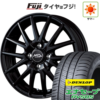 【新品 軽自動車】N-BOX タント スペーシア 夏タイヤ ホイール4本セット 155/65R14 ダンロップ エナセーブ RV505 MID WHEELS SQ27 4.5J 14インチ