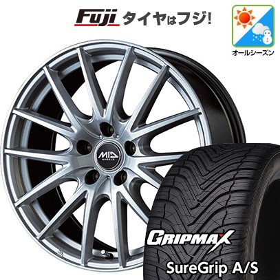 新品国産車用 5穴114.3車 オールシーズンタイヤ ホイール4本セット 235/50R18 グリップマックス シュアグリップ オールシーズン MID WHEELS SQ27 18インチ