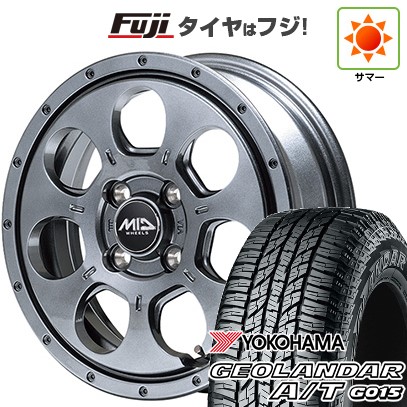 新品 軽自動車 ハスラー デリカミニ(4WD) 夏タイヤ ホイール４本セット 165/60R15 ジオランダー A/T G015 RBL MID ロードマックス マッドエージェント 15インチ